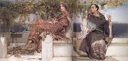 Alma-Tadema, Sir Lawrence The Conversion of Paula by Saint Jerome (mk23) oil painting on canvas
